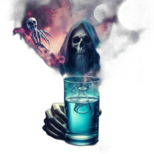 mask, bottle, concept art, fantasy art transparent PNG cut-out