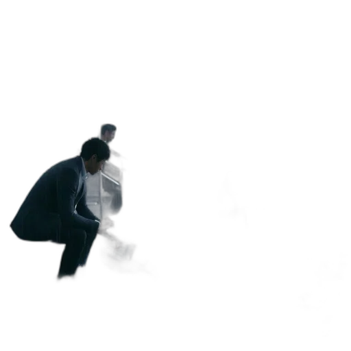 jacket, umbrella, robot, staff transparent PNG cut-out
