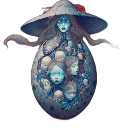 hat, dress, mask, creature transparent PNG cut-out