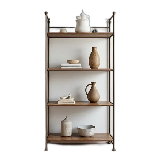 furniture, 3d render, earth tones, four transparent PNG cut-out