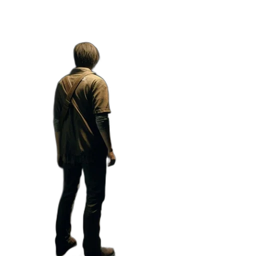 jacket, weapon, staff, robot transparent PNG cut-out