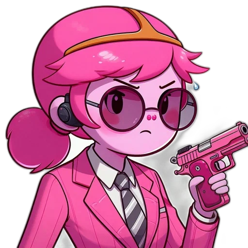 weapon, staff, jacket, cartoon transparent PNG cut-out