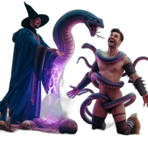creature, staff, concept art, fantasy art transparent PNG cut-out