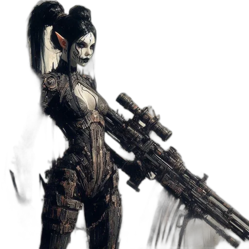 weapon, robot, concept art, fantasy art transparent PNG cut-out