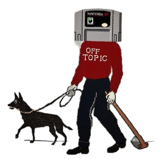 robot, staff, animal, cyberpunk transparent PNG cut-out