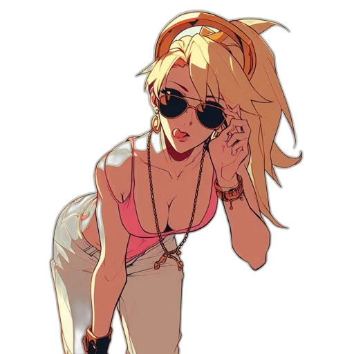 dress, cyberpunk, anime, vaporwave transparent PNG cut-out
