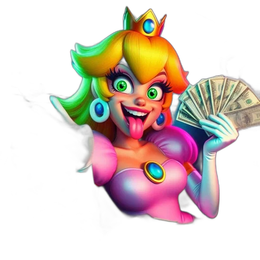 3d render, concept art, fantasy art, vaporwave transparent PNG cut-out