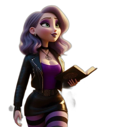 jacket, staff, dress, 3d render transparent PNG cut-out