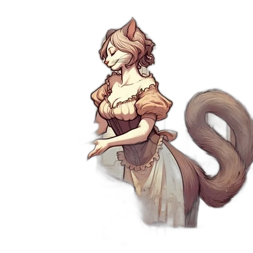 staff, dress, creature, dragon transparent PNG cut-out