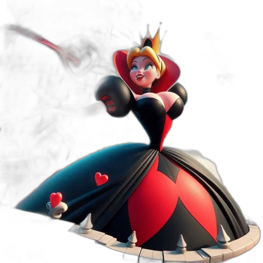 dress, crown, concept art, 3d render transparent PNG cut-out