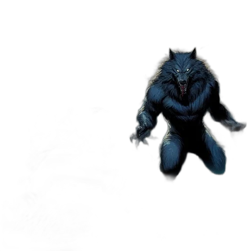 creature, animal, mask, comic book art transparent PNG cut-out