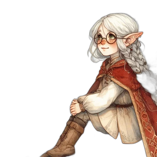 staff, fantasy art, concept art, watercolor transparent PNG cut-out