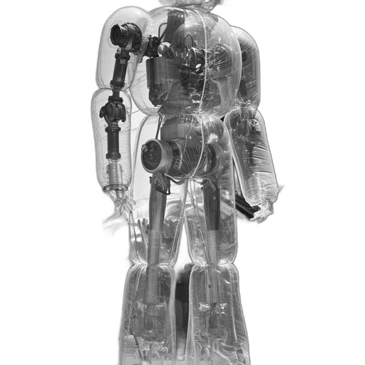 robot, staff, mask, bottle transparent PNG cut-out