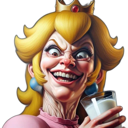 crown, face, comic book art, cartoon transparent PNG cut-out