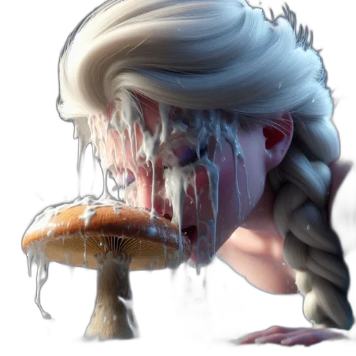 hair, food, face, creature transparent PNG cut-out