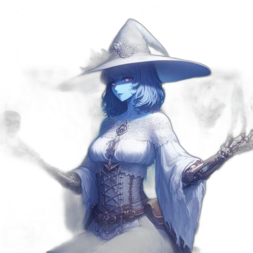staff, dress, hat, mask transparent PNG cut-out