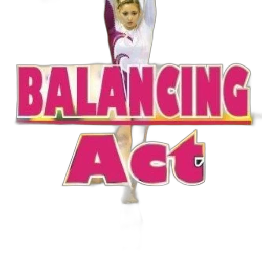 balancing, act, poster, featuring transparent PNG cut-out