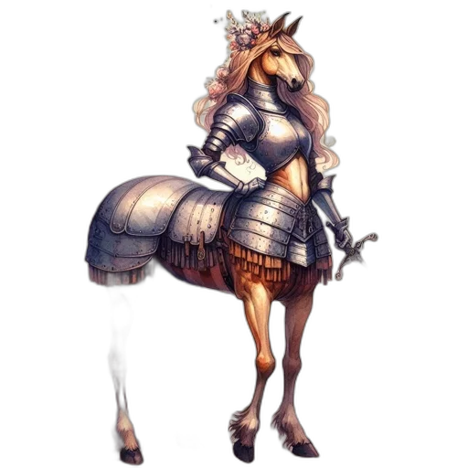 dragon, dress, animal, staff transparent PNG cut-out