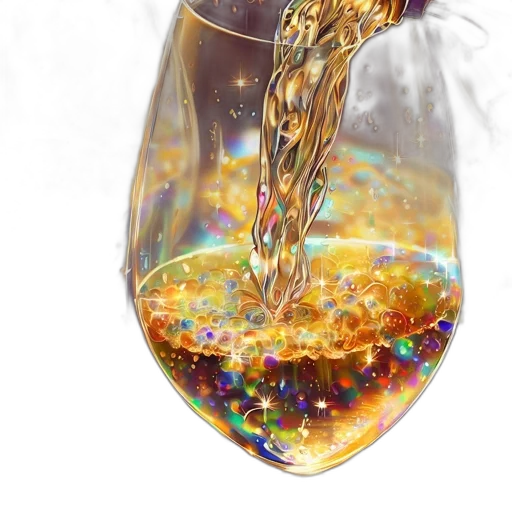 bottle, jewelry, photorealistic, 3d render transparent PNG cut-out
