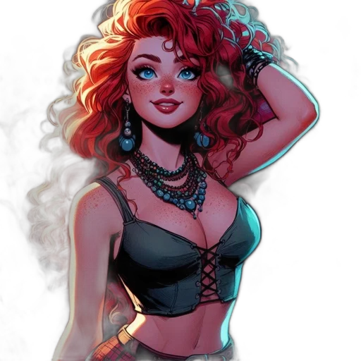 jewelry, comic book art, fantasy art, concept art transparent PNG cut-out