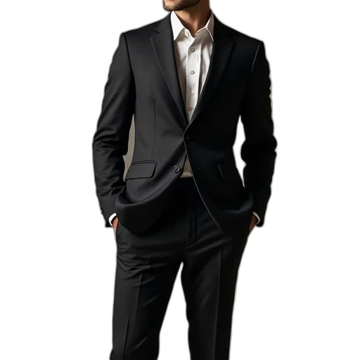 staff, jacket, photorealistic, dark transparent PNG cut-out