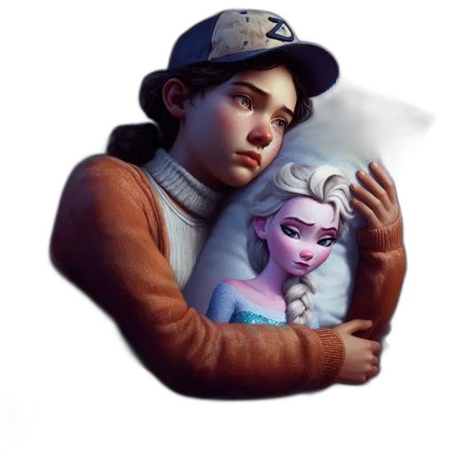 jacket, hat, face, concept art transparent PNG cut-out
