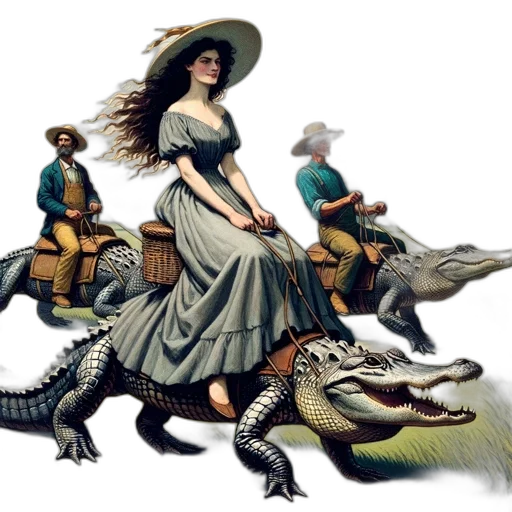 dragon, hat, dress, animal transparent PNG cut-out