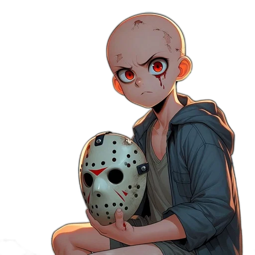 mask, creature, face, jacket transparent PNG cut-out