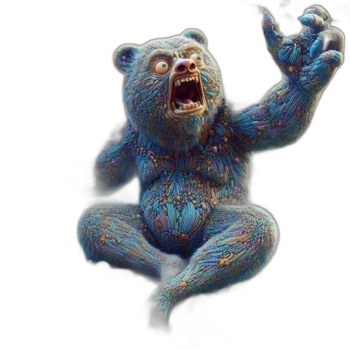 creature, animal, 3d render, concept art transparent PNG cut-out
