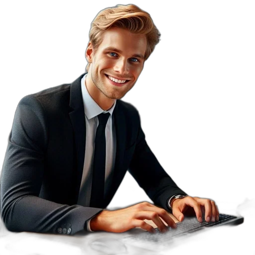 staff, face, jacket, furniture transparent PNG cut-out