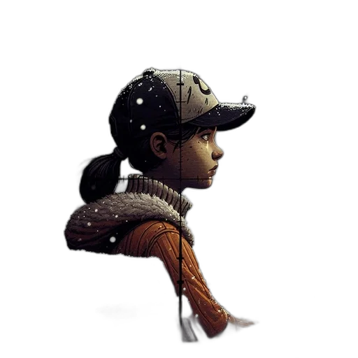 hat, staff, robot, pixel art transparent PNG cut-out