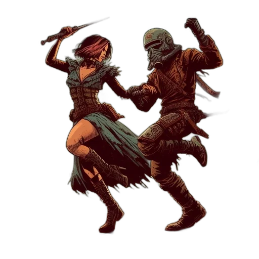 comic book art, concept art, fantasy art, pixel art transparent PNG cut-out