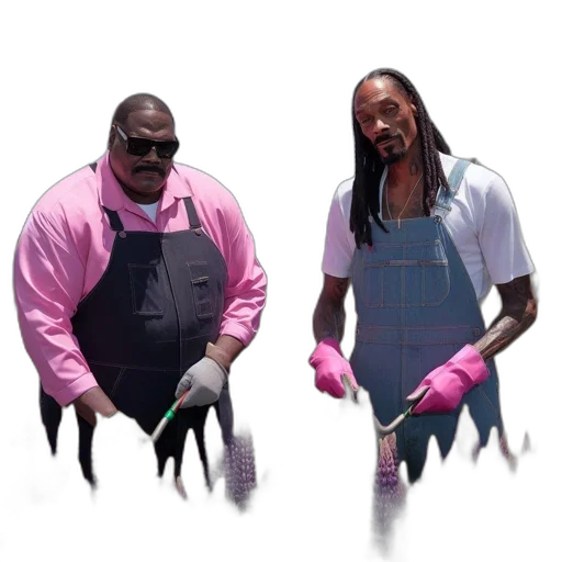 staff, jacket, two, men transparent PNG cut-out