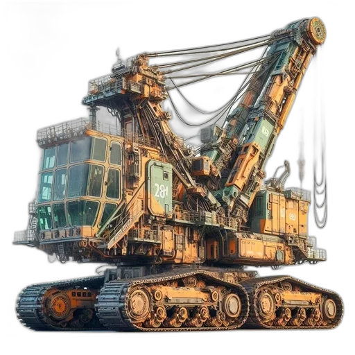 robot, weapon, concept art, 3d render transparent PNG cut-out