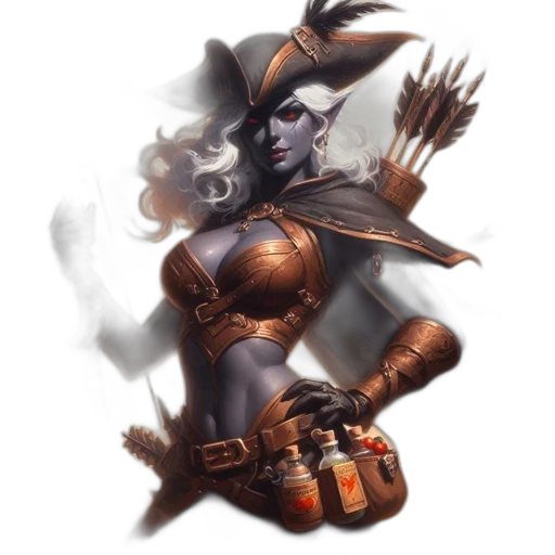 staff, weapon, hat, fantasy art transparent PNG cut-out