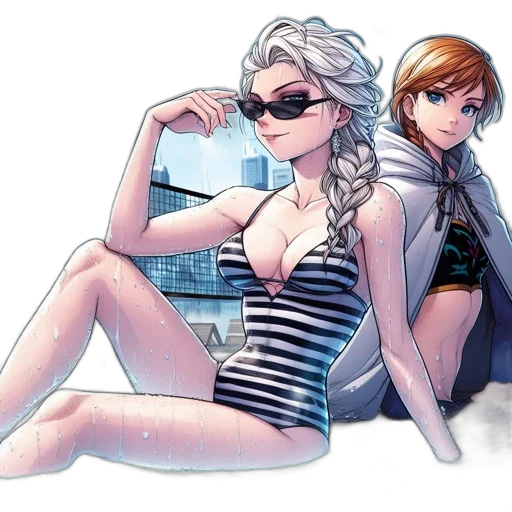 comic book art, concept art, cartoon, cyberpunk transparent PNG cut-out