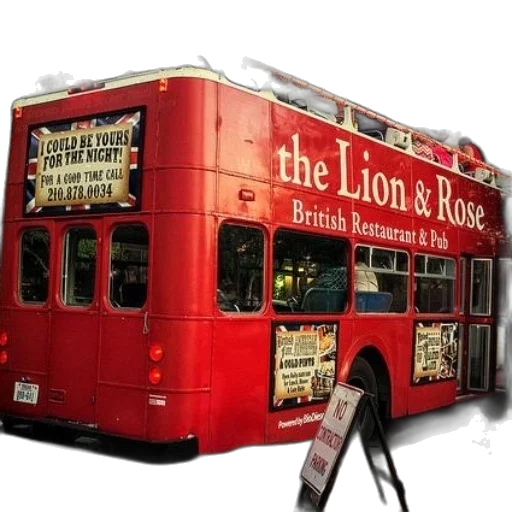 red, double, decker, bus transparent PNG cut-out