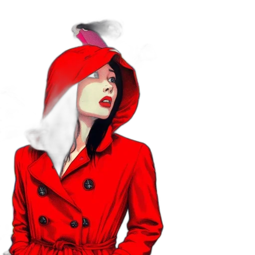 jacket, hat, dress, mask transparent PNG cut-out