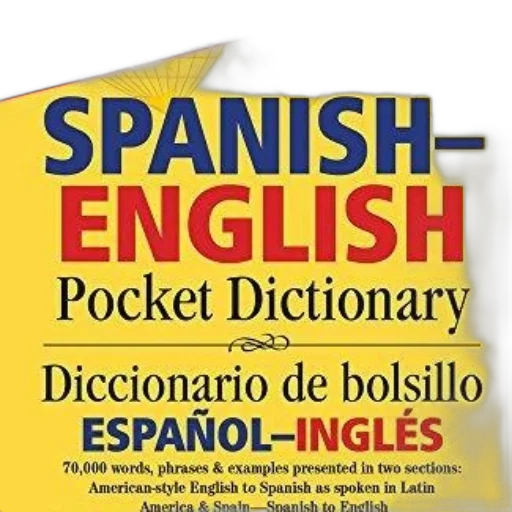bilingual, dictionary, book, cover transparent PNG cut-out