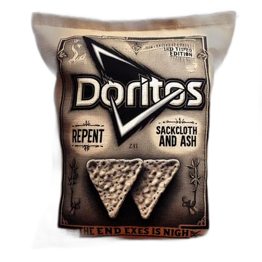 food, 3d render, vintage, doritos transparent PNG cut-out