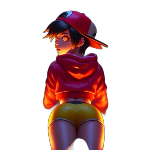 hat, jacket, dress, staff transparent PNG cut-out