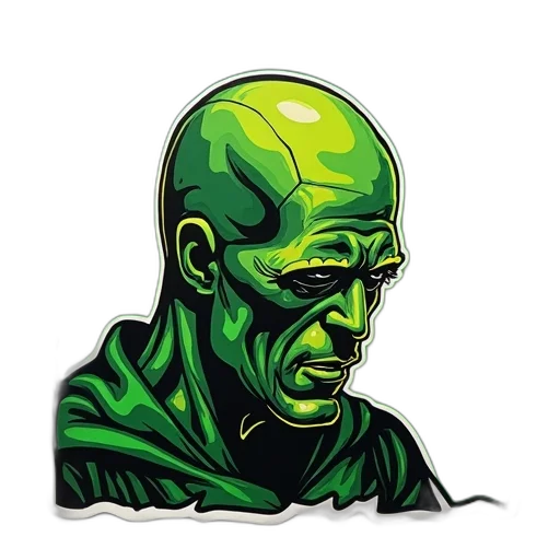 face, mask, comic book art, concept art transparent PNG cut-out