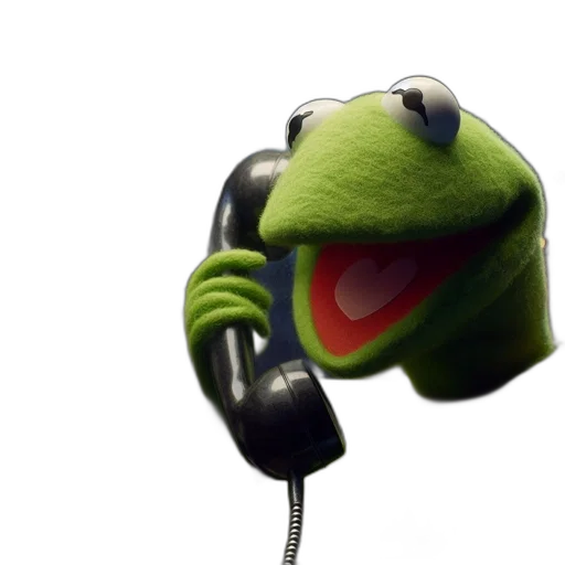staff, animal, kermit, frog transparent PNG cut-out