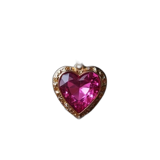 jewelry, crown, 3d render, heart transparent PNG cut-out