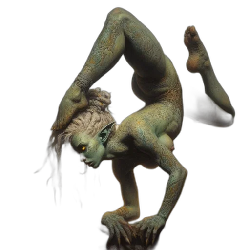 creature, animal, hair, dragon transparent PNG cut-out