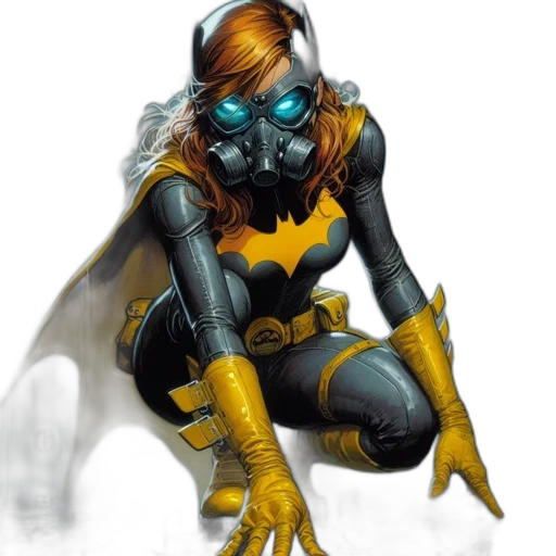 mask, comic book art, concept art, fantasy art transparent PNG cut-out