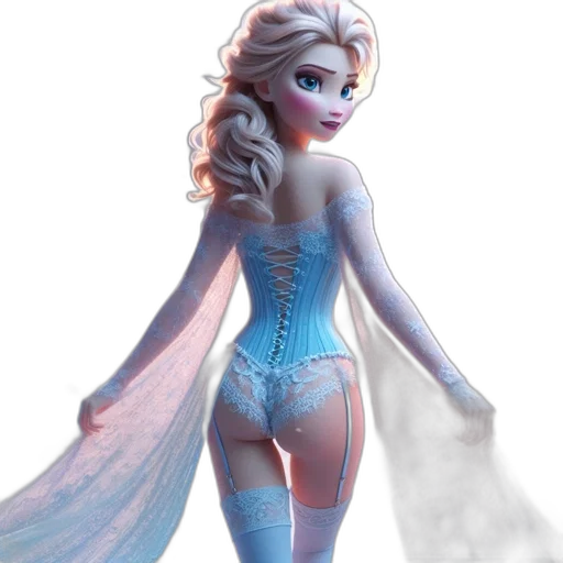 dress, concept art, fantasy art, 3d render transparent PNG cut-out