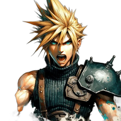 face, weapon, concept art, fantasy art transparent PNG cut-out