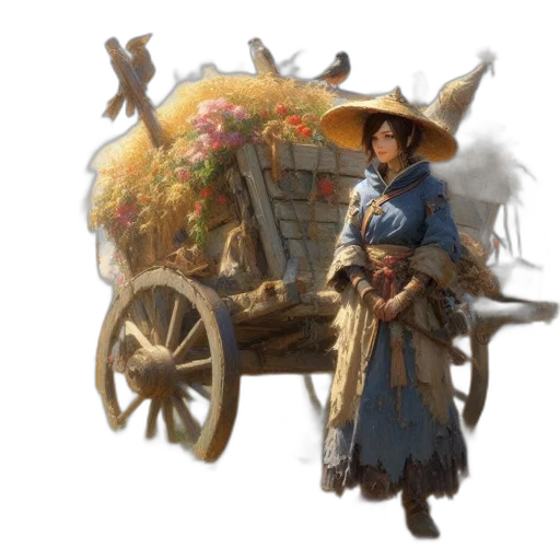 hat, car, staff, weapon transparent PNG cut-out