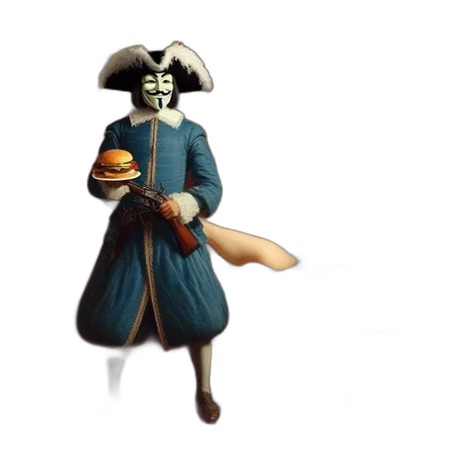 food, staff, mask, robot transparent PNG cut-out